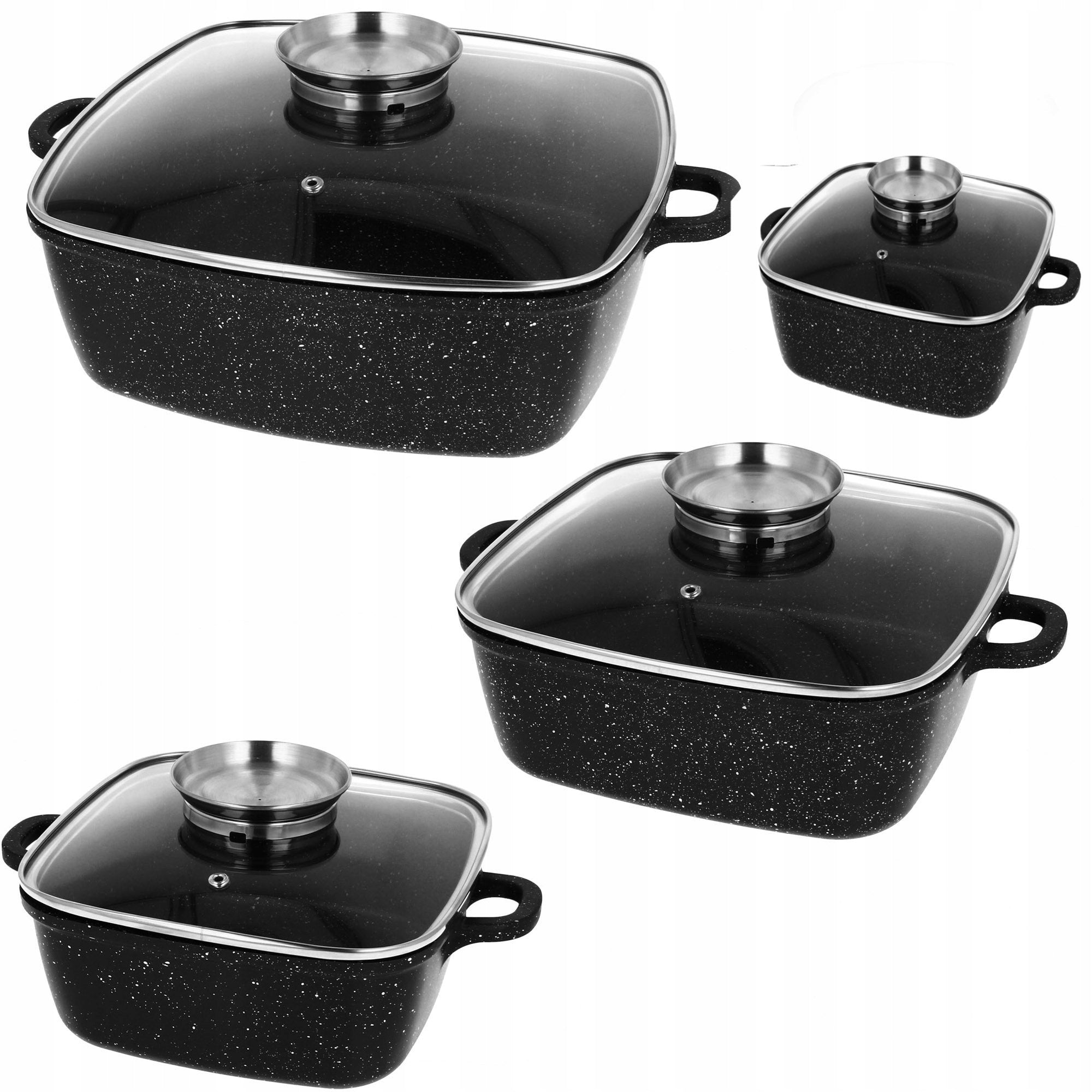 Brittany set of pots pan granite pots set 8 el.