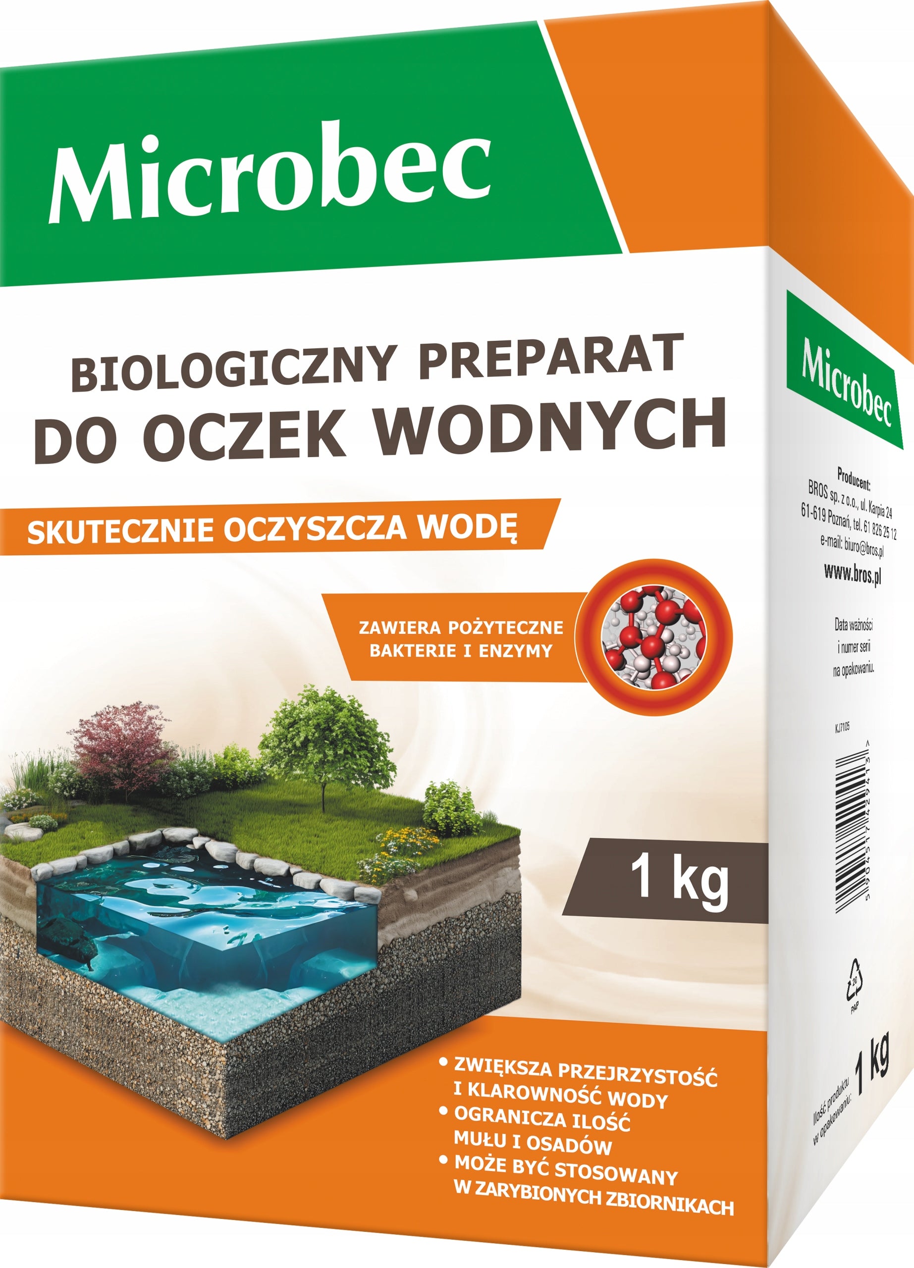 Bros Preparation Microbec Bio for ponds 1 kg decomposition of impurities