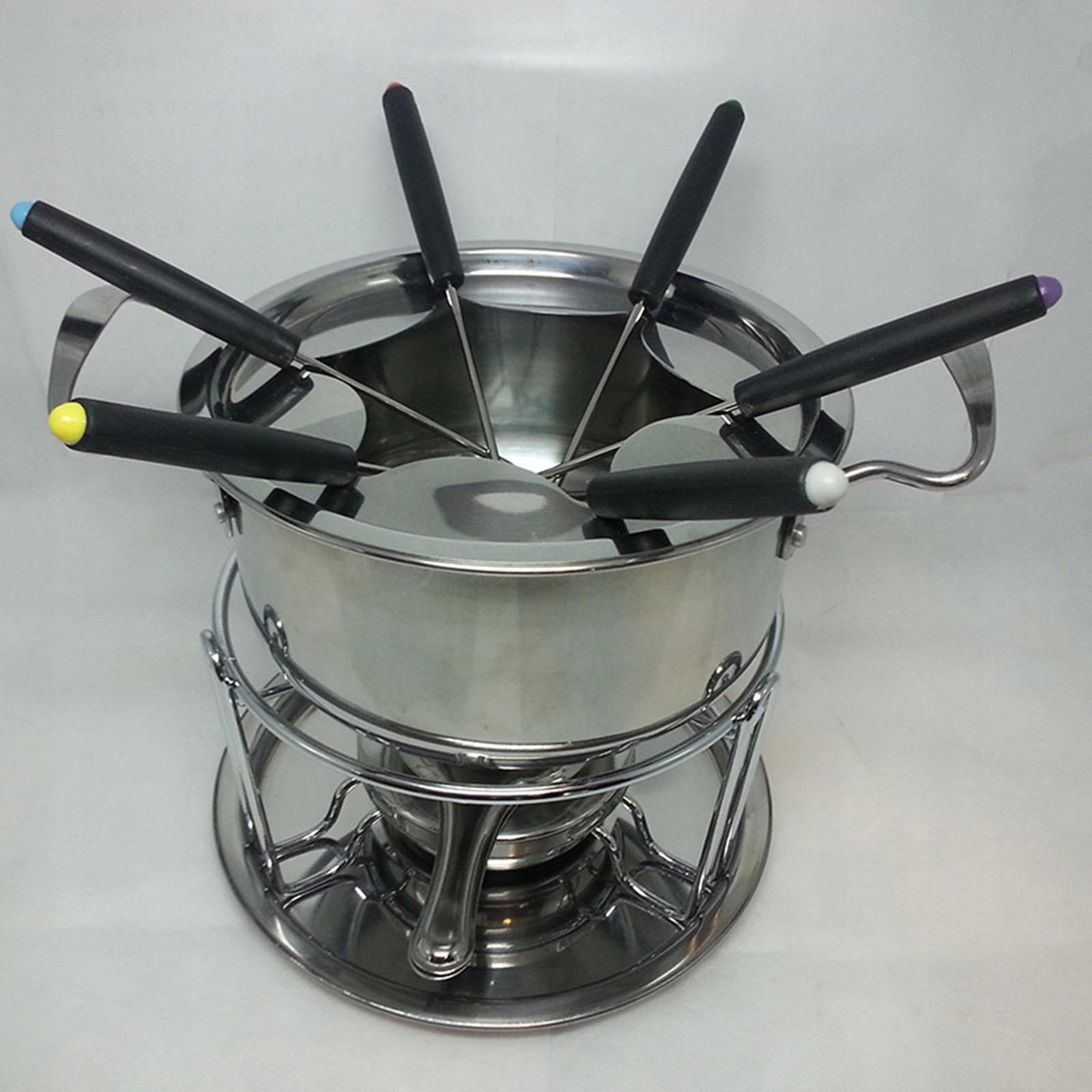 Broth Fondue Set, Fondue Pot Set, Festival, Picnic, Multifunctional Sauce Packaging status original