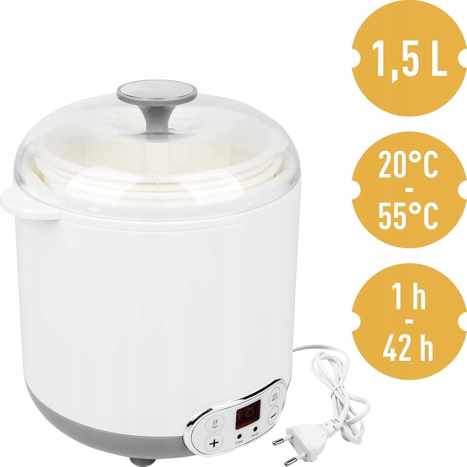 Browin 801013 Homemade Sero-yogurt machine with thermostat 1,5 L for home Brand no brand