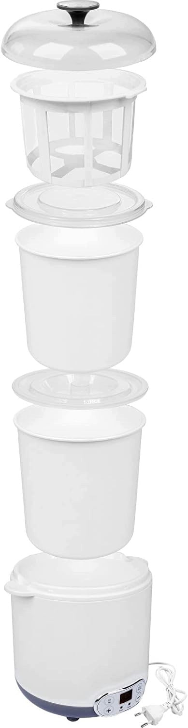 Browin 801013 Homemade Sero-yogurt machine with thermostat 1,5 L for home Dominant color beige/brown