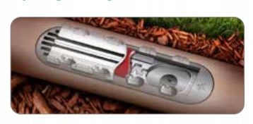 Brown drip line with Rain Bird PCD compensation 16 mm 25m, drippers Packaging status original