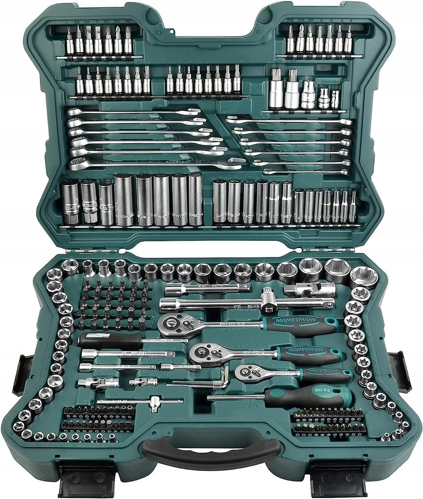 Brüder Mannesmann M98430 215 el Socket Wrenches Rattle Set Suitcase Brand Brüder Mannesmann