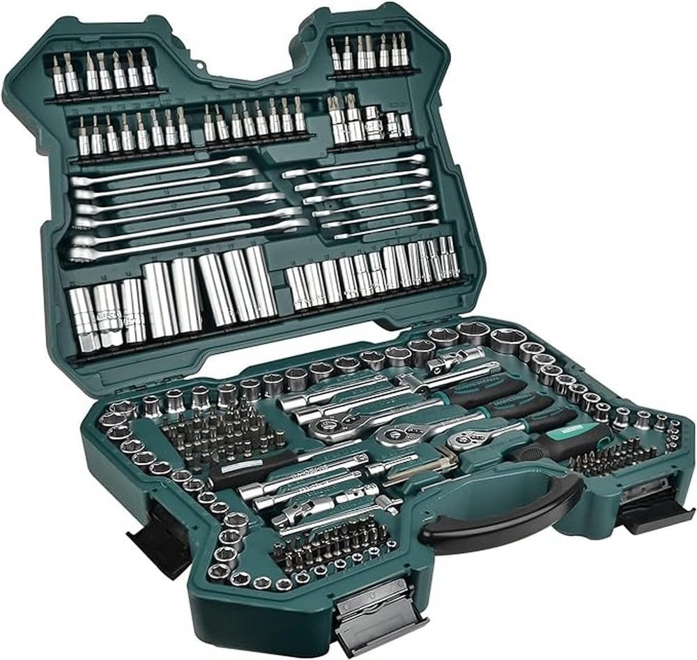 Brüder Mannesmann M98430 215 el Socket Wrenches Rattle Set Suitcase