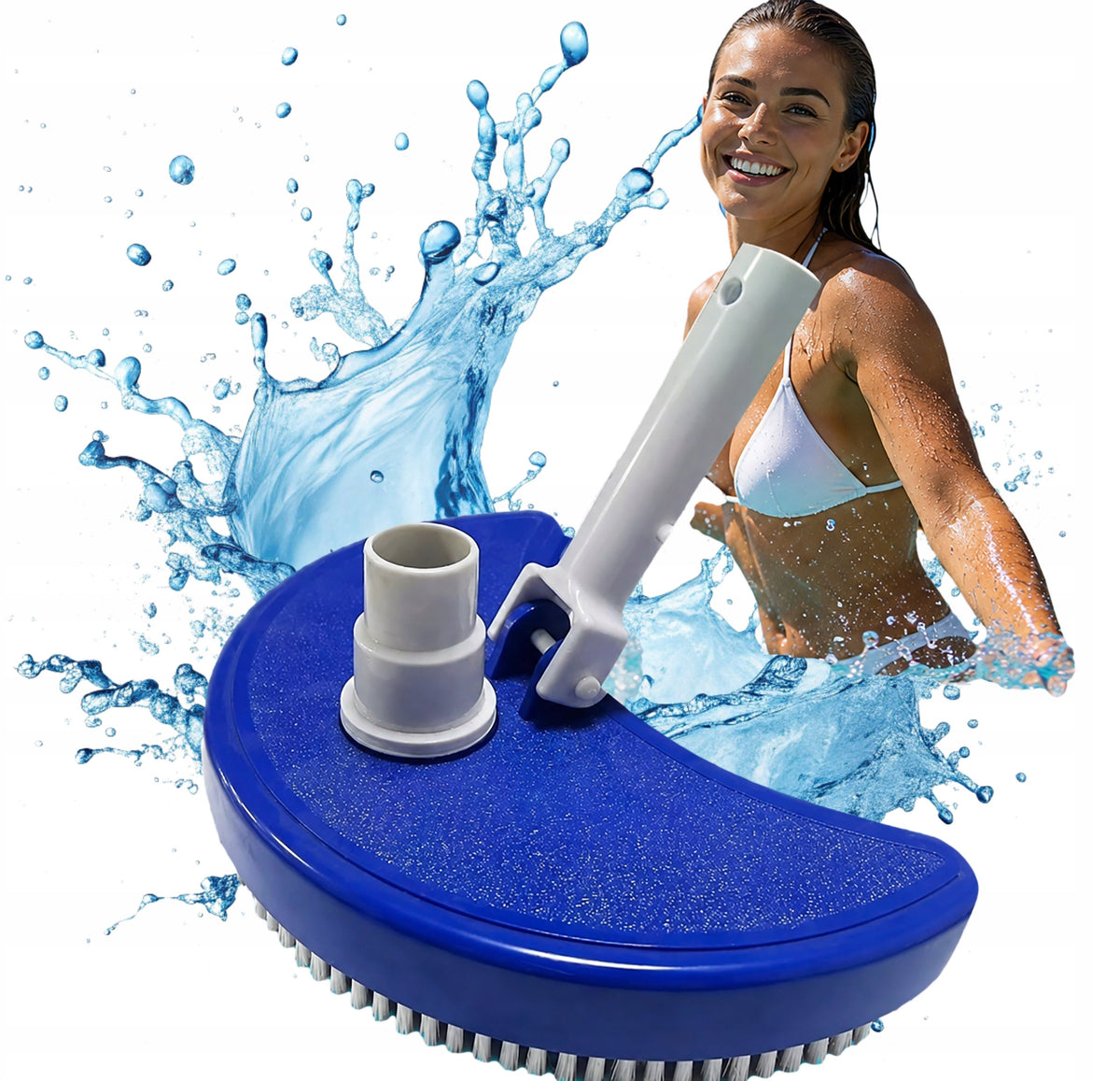 Brush Suction Cup for Vacuum Cleaner Bottom Cleaning Swimming Pool Jacuzi 60123 Packaging status original