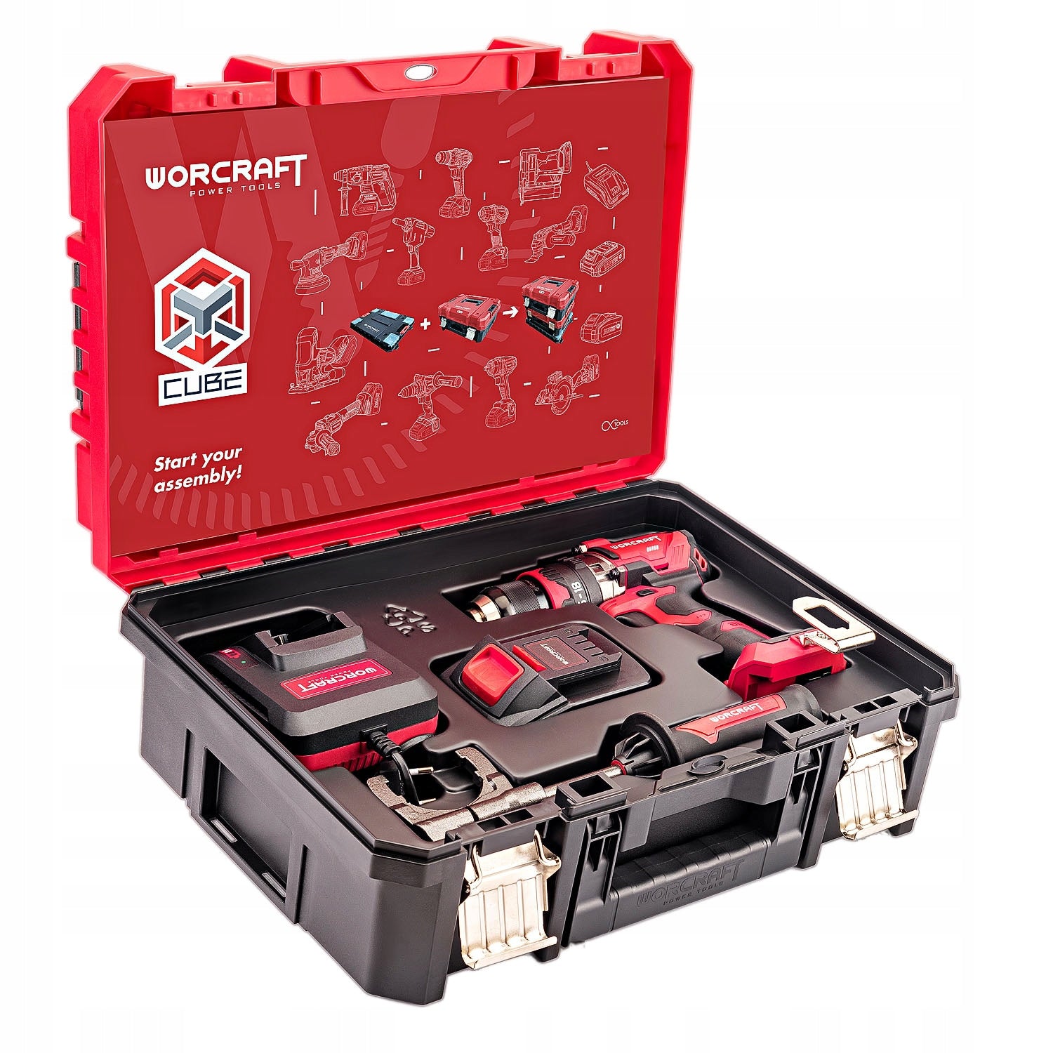 Brushless Cordless 4.0Ah Drill/Driver in Suitcase Worcraft Brand Worcraft