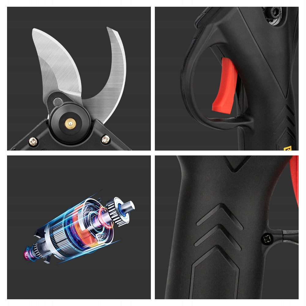 Brushless Cordless Pruning Shears 21V Electric Garden Pruner 2 Batteries Product weight with unit packaging 3.12 kg