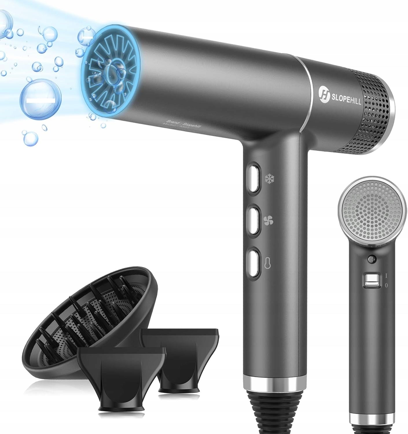Brushless Dryer Slopehill 110k RPM OxyActive LED Strong Ionization