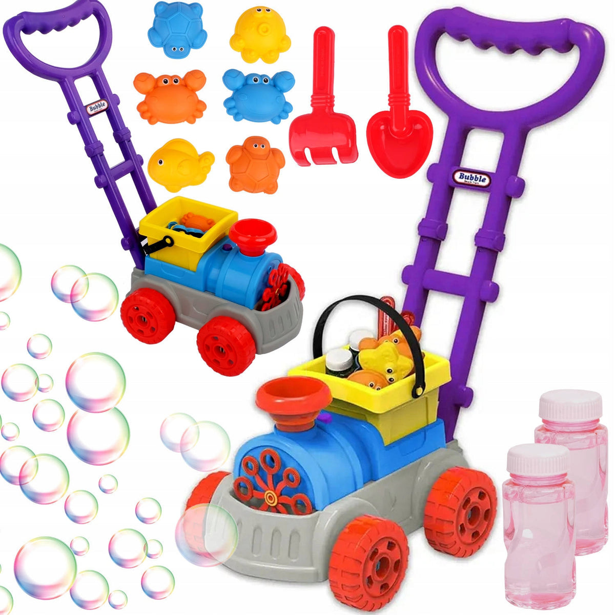 Bubbles Soap Auto Lawn Mower REALISTIC sound light toy children Packaging status original