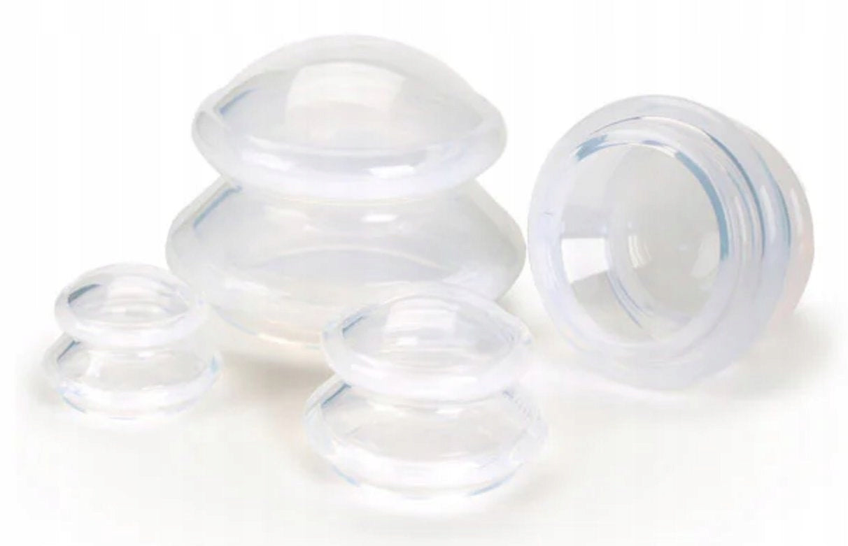 Bubbles silicone massage anti-cellulite white 4 pcs.