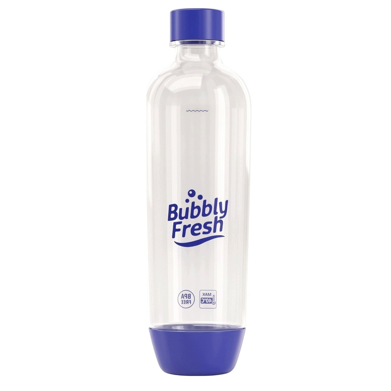 BubblyFresh Navy Blue 1L Carbonated Water Bottle for Sodastream Saturator