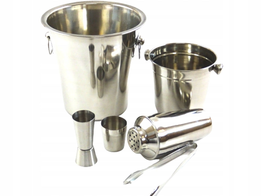 Bucket bartending ice container champagne scoop shaker steel set Manufacturer code MX-0250