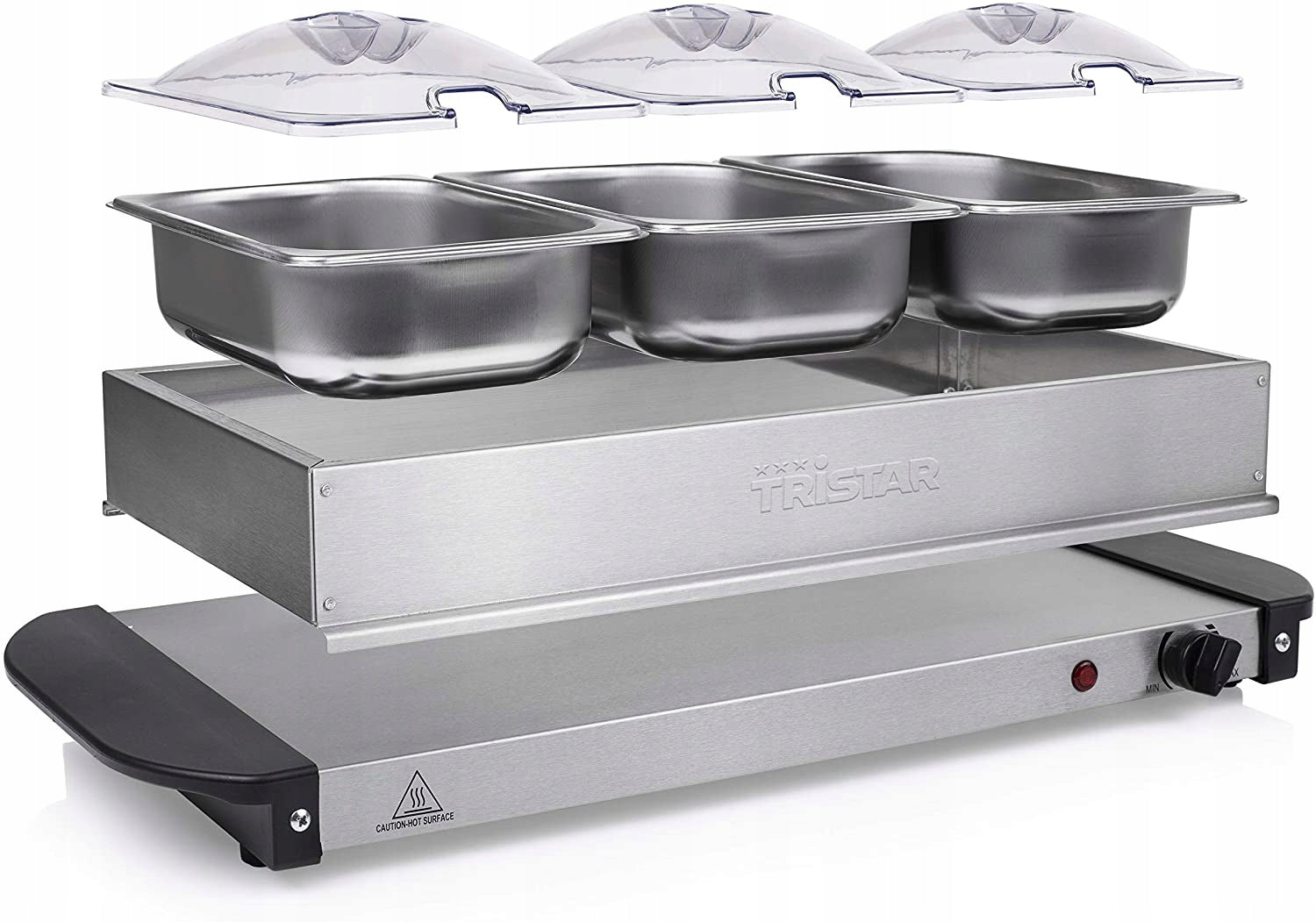 Buffet Server Tristar BP-6283 – 3 x 1.4 L Capacity – Keep Warm Function Packaging status original