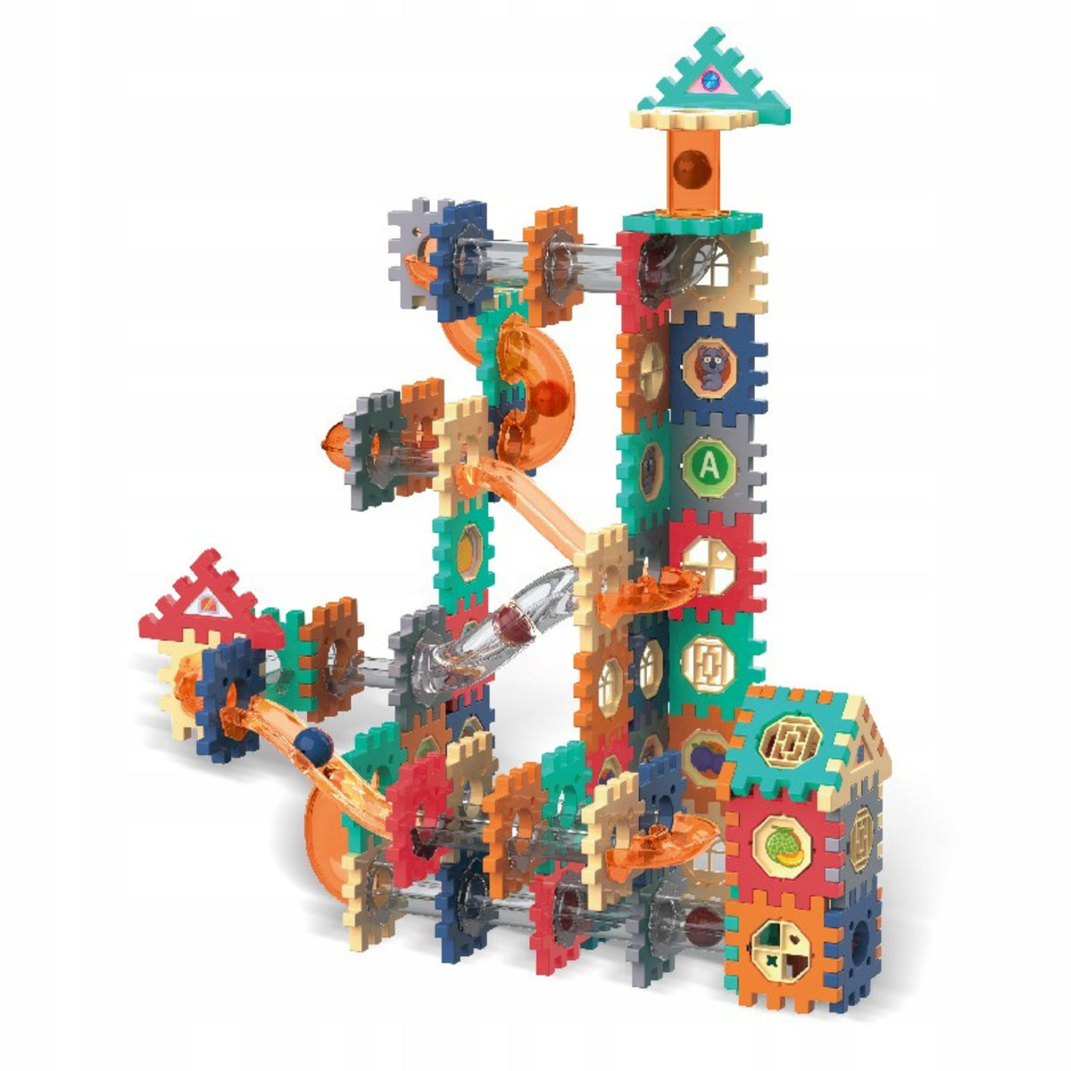Building Blocks Ball Track Set 182El Educational Kulodrom Puzzle Packaging status original
