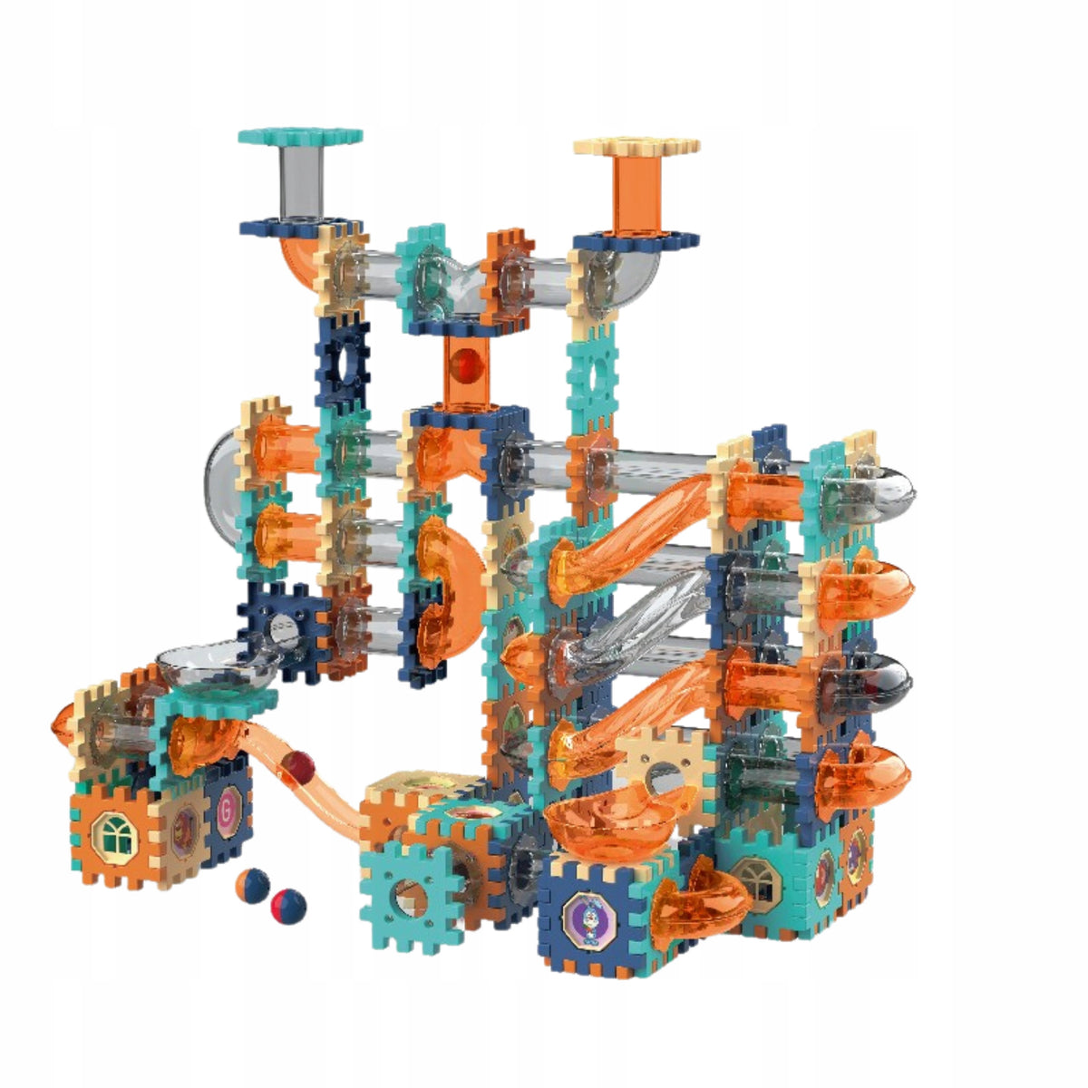 Building Blocks Ball Track Set 335El Educational Kulodrom Puzzle Packaging status original