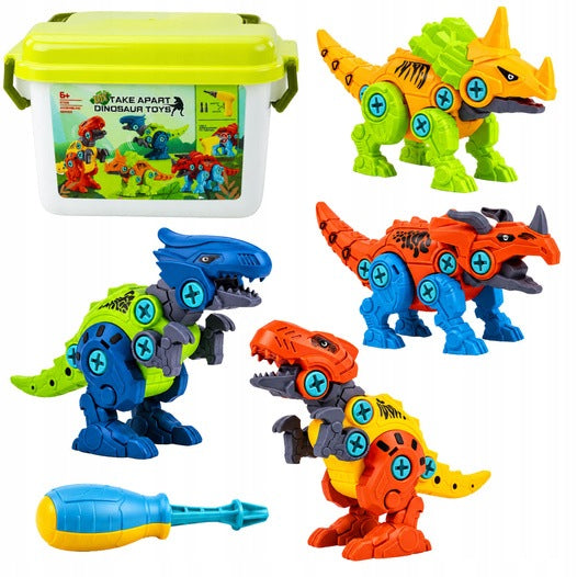 Building Blocks Dinosaurs Twisting Set with Screwdriver