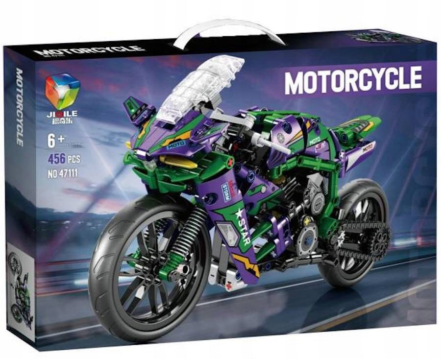 Building Blocks Motorcycle 458 el Sports Chaser Green 47111