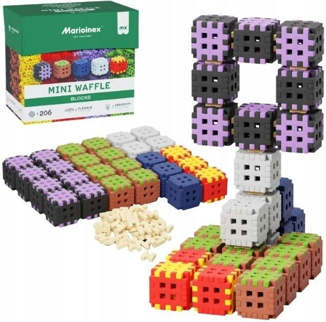 Building blocks Marioinex Mini Waffle, 206 el. Brand Marioinex