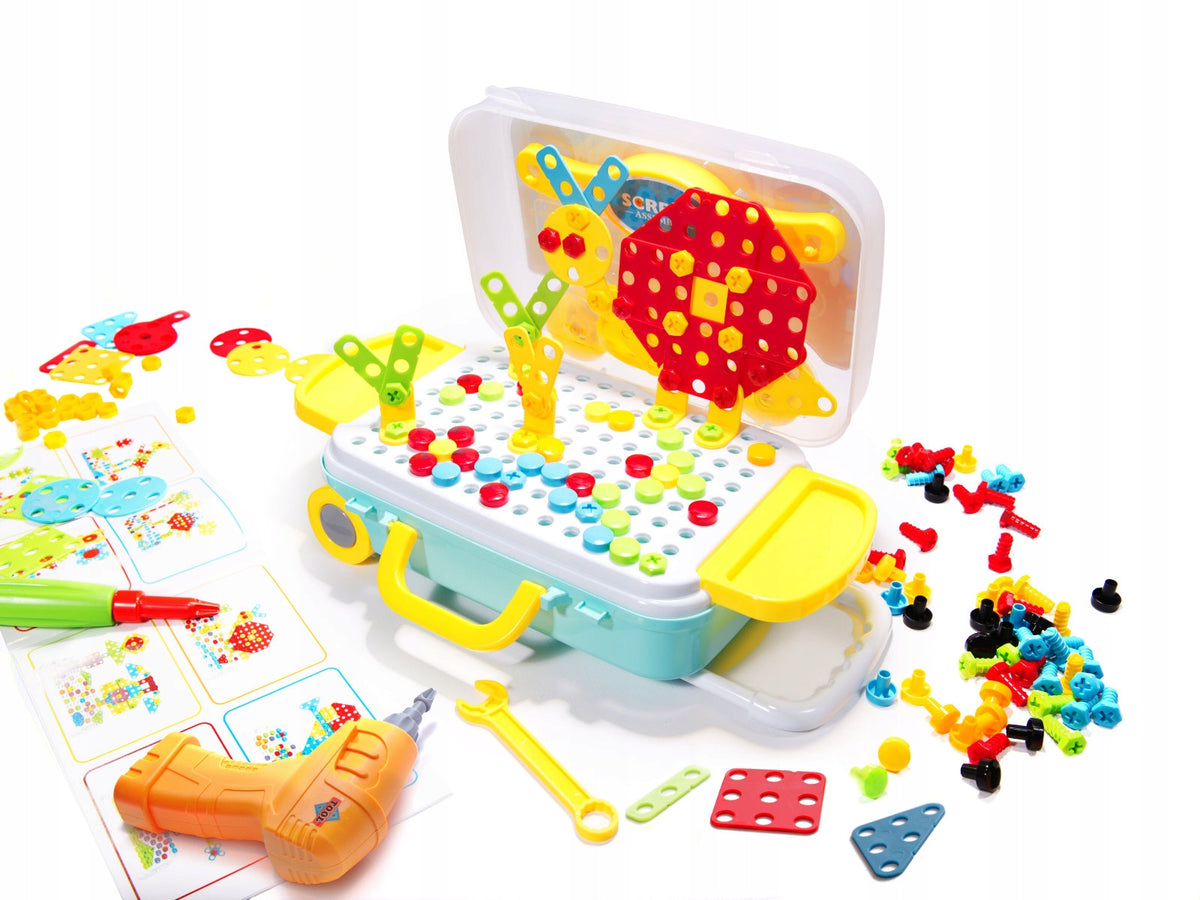 Building blocks in case Ikonka with screwdriver 258 el. Manufacturer code KX7838_4