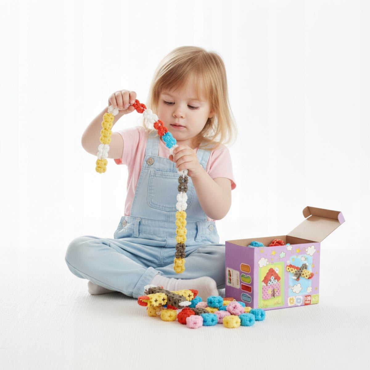 Building blocks waffles puzzle creative fun for children 3 4 5 6 Brand no brand