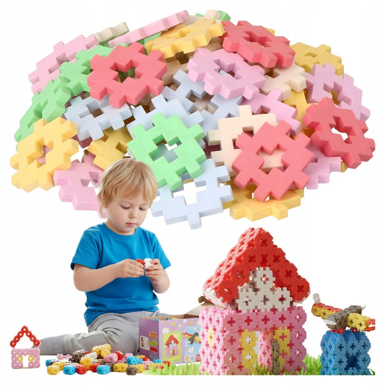 Building blocks waffles puzzle creative fun for children 3 4 5 6