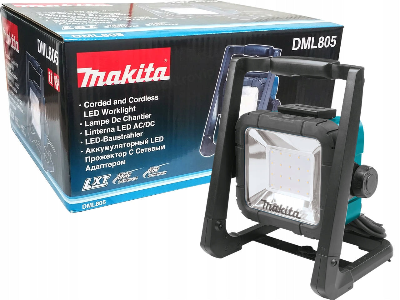 Building lamp cordless network reflector Makita DML805 750 lm 18V