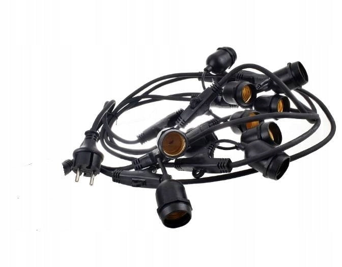 Bulb Garden Garland 15m +15pcs Edison LED Bulb 4W ST64 E27 6500K Length 1500 cm