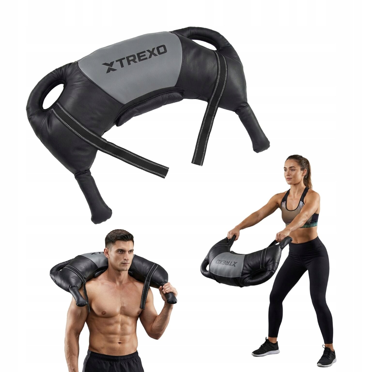 Bulgarian weighted bag for exercise XTREXO 5 kg black DURABLE