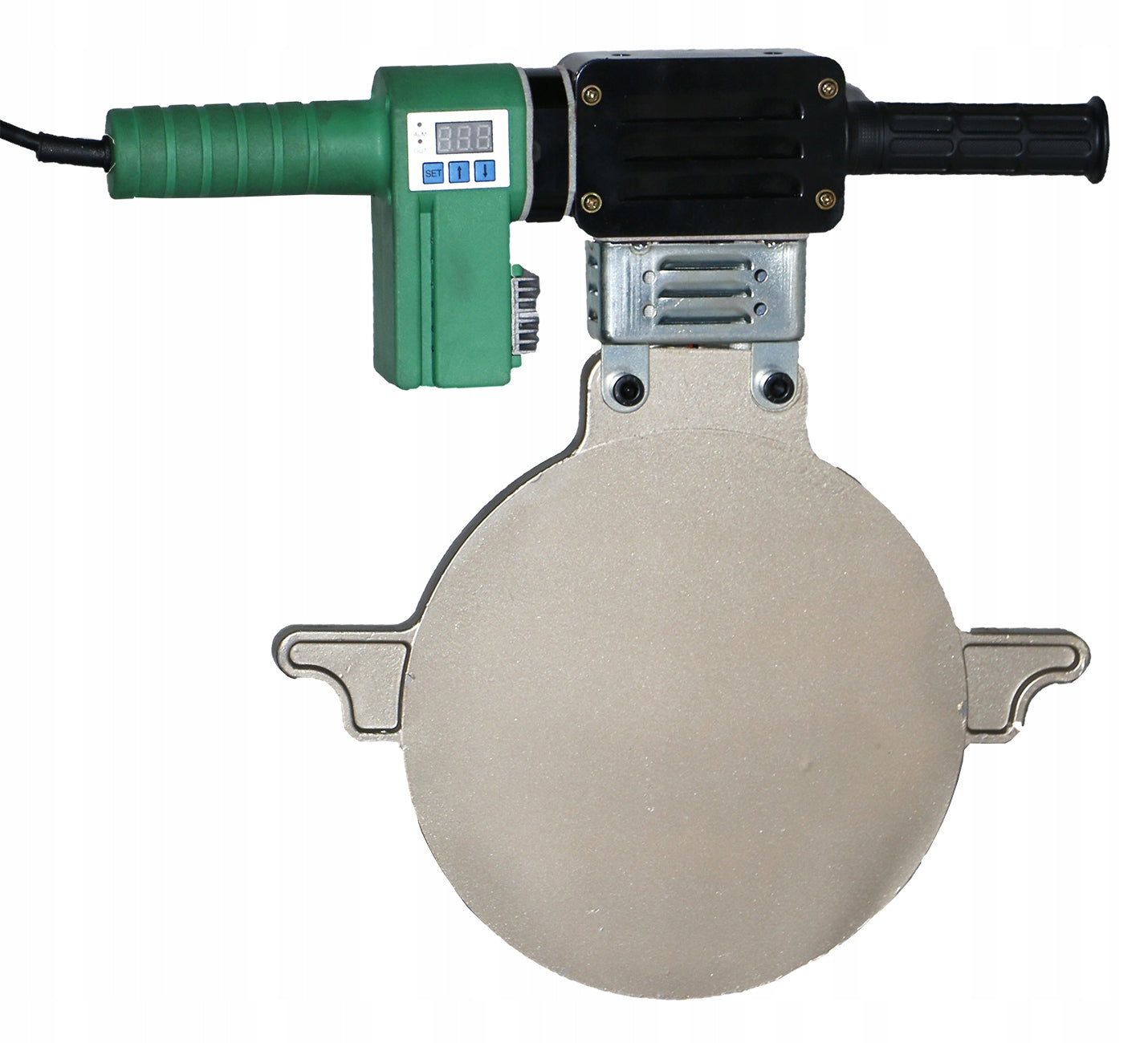 Butt welding machine for PE,HDPE 50-200mm pipes with pressure gauge and castors Packaging status original
