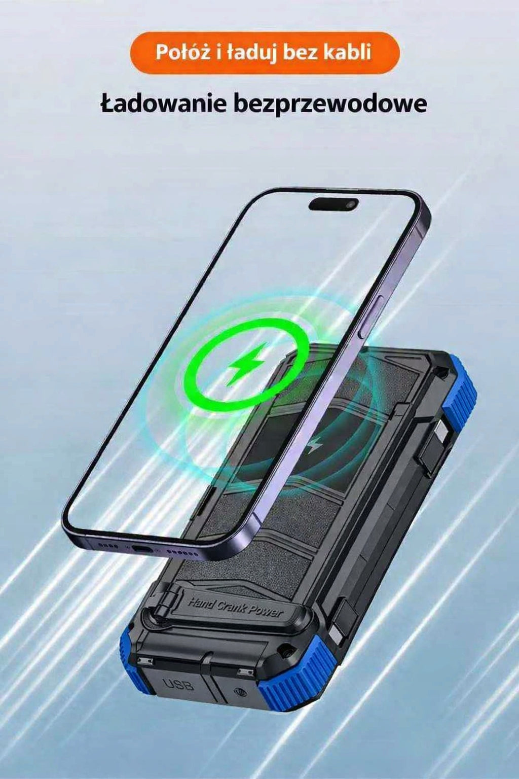 C-Tec Powerbank 30000 mAh outdoor survival camping blue reinforcements Manufacturer code C-Tec HM461