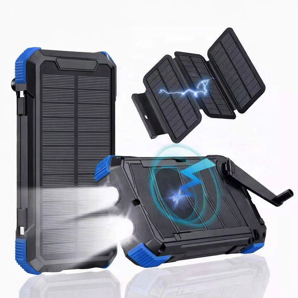 C-Tec Powerbank 30000 mAh outdoor survival camping blue reinforcements