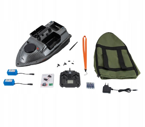 C118GPS Bait Boat with GPS, 500M Range, 5200mAh Battery & Auto-Return.