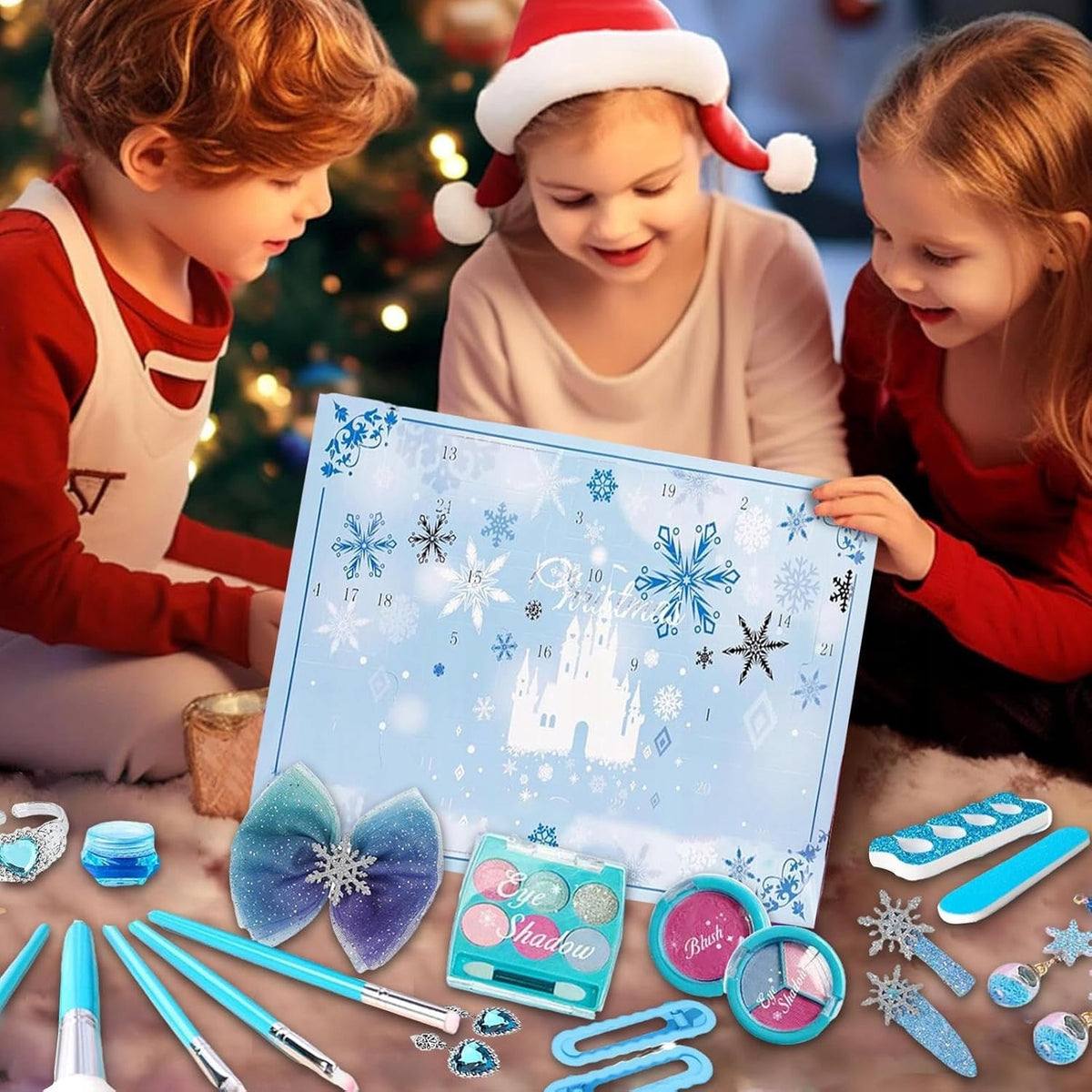 C3 ADVENT CALENDAR JEWELRY GLITTER CUFFLINKS FOR CHILDREN GIRLS Manufacturer code SDBXJLRL-24box