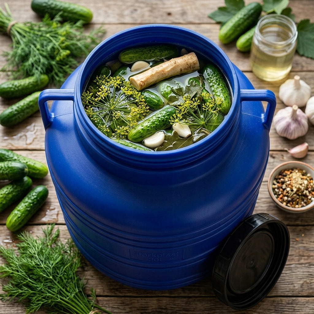 CABBAGE PICKLING BARREL SCREW-ON PLASTIC SOLID WITH HANDLE 20L Manufacturer code 6421937090089