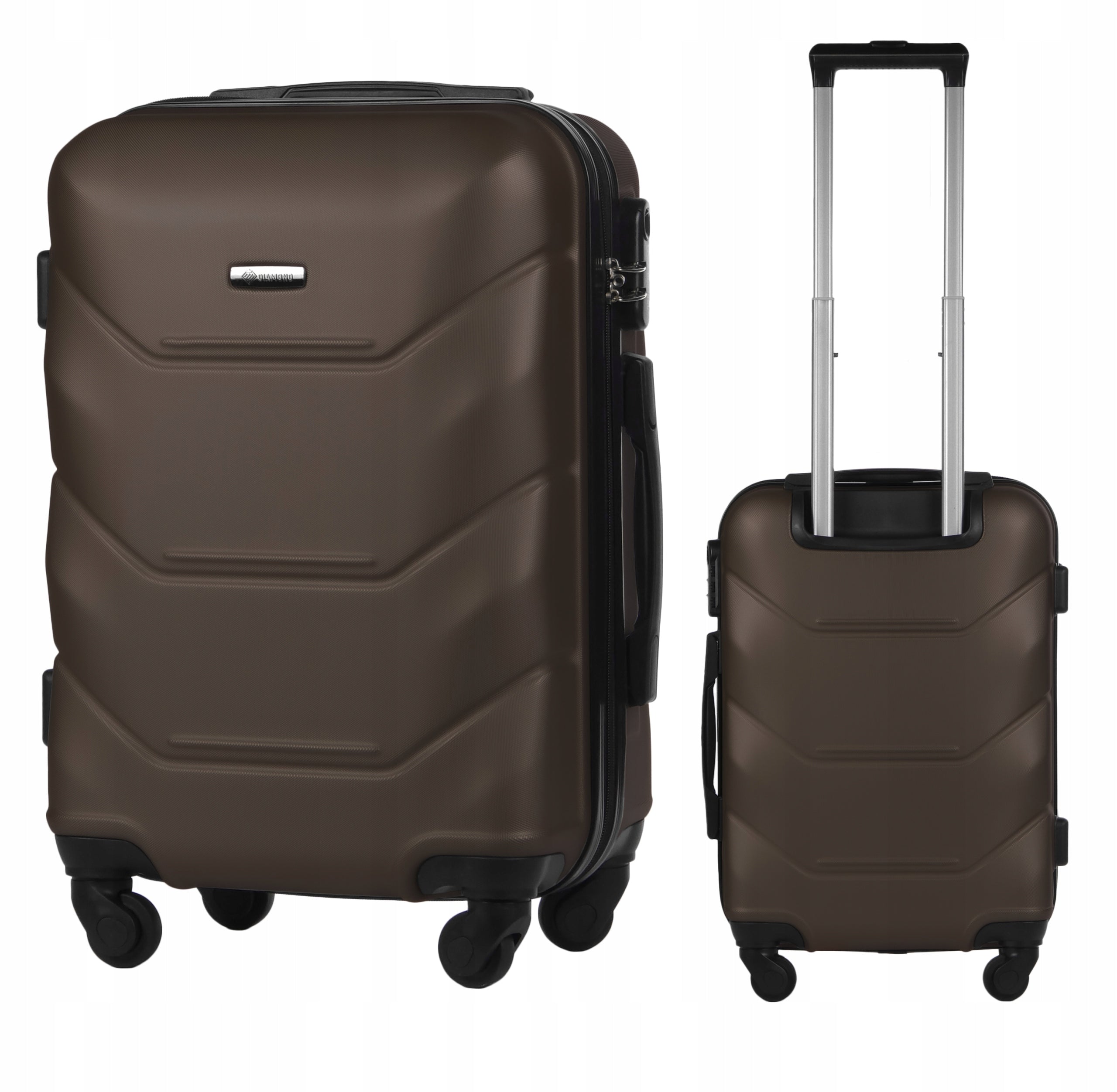 CABIN CASE ON WHEELS TRAVEL LUGGAGE DIAMOND S 20" Amethyst A227 ABS