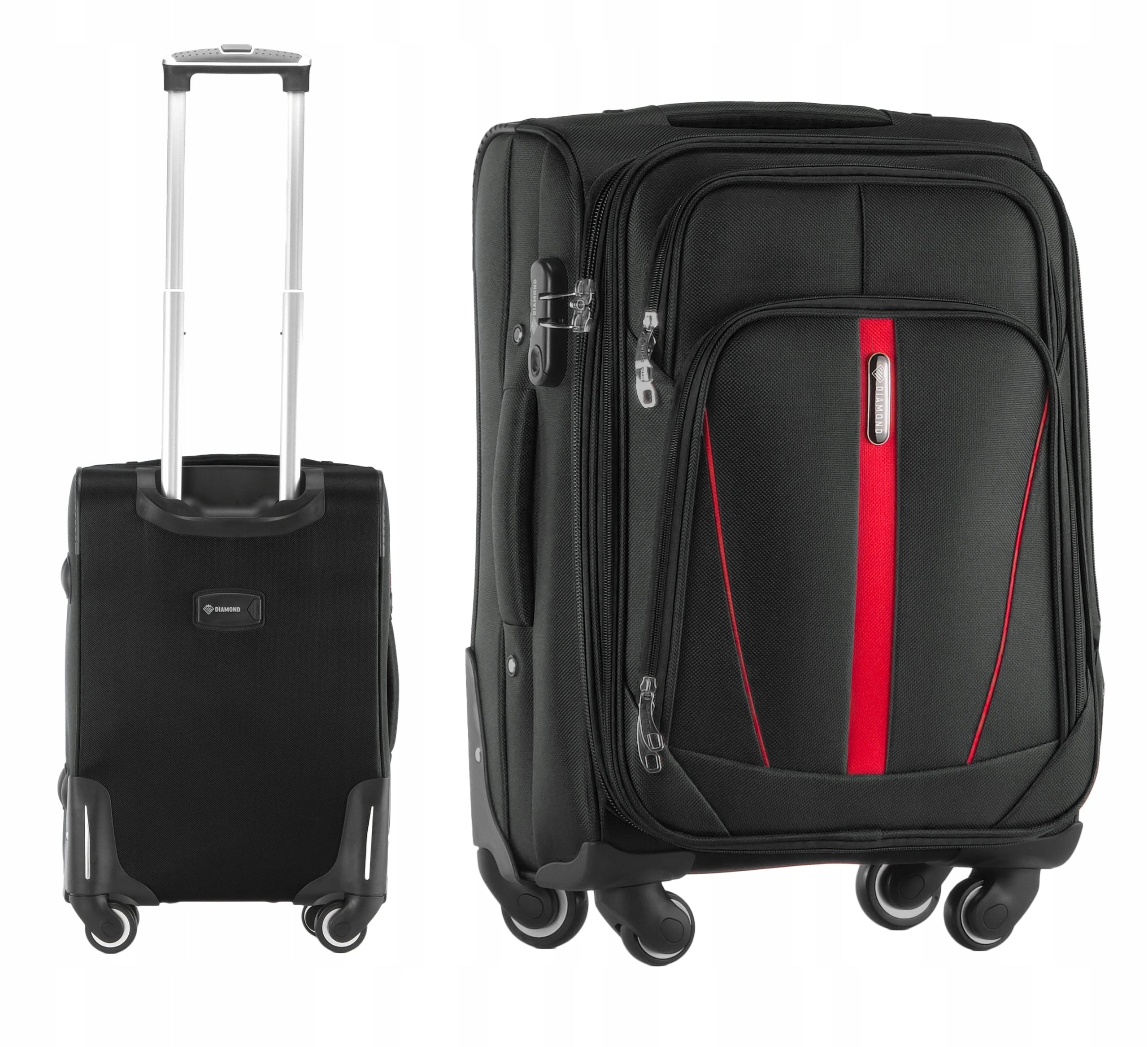 CABIN SUITCASE ON WHEELS TRAVEL LUGGAGE DIAMOND Soft S 20" Ruby C330 Manufacturer code C330_S