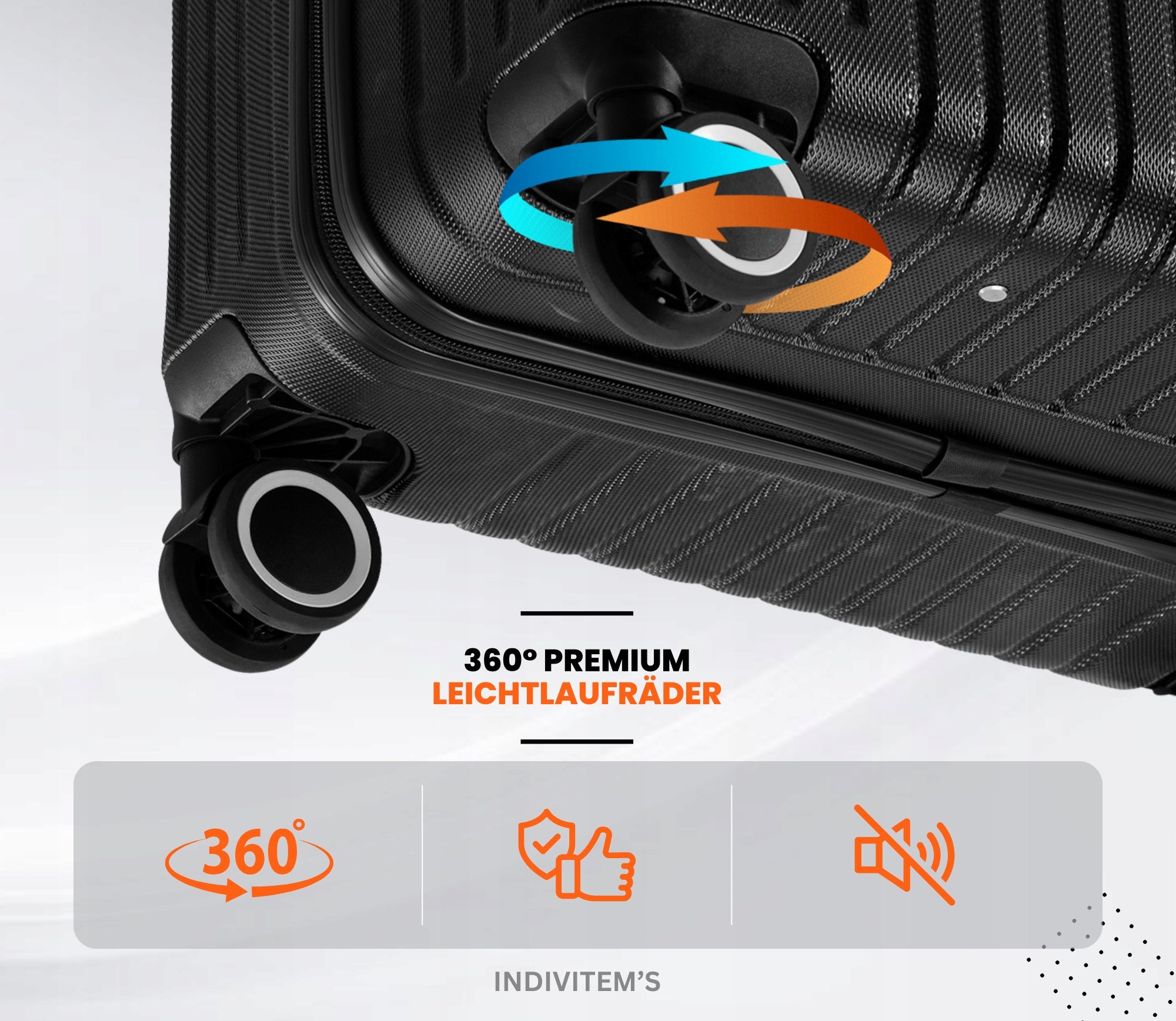 CABIN SUITCASE SMALL TRAVEL ON WHEELS LUGGAGE ABS HARD BAG STRONG M Brand no brand