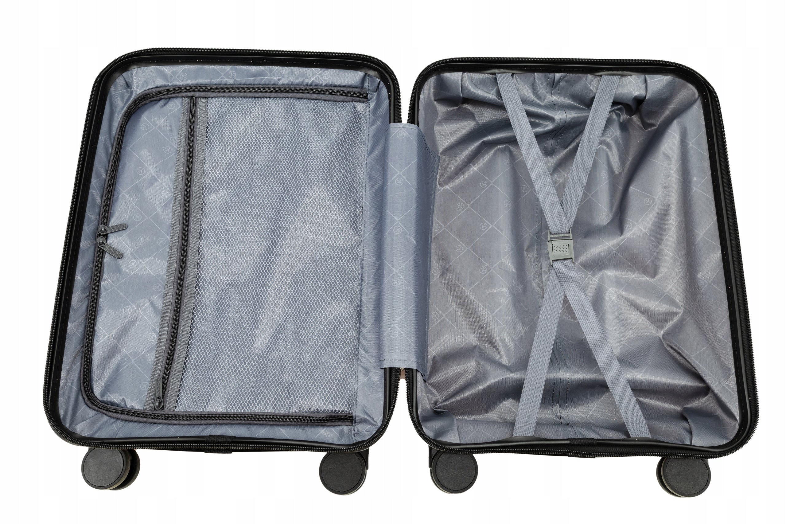 CABIN SUITCASE SMALL TRAVEL POLYPROPYLENE TSA 4 WHEELS LANZARO ROSE GOLD Brand LANZARO