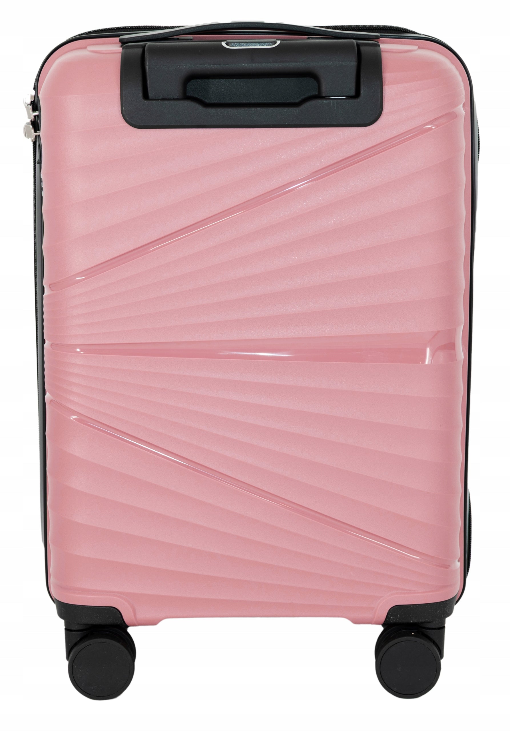 CABIN SUITCASE SMALL TRAVEL POLYPROPYLENE TSA 4 WHEELS LANZARO ROSE GOLD Model PP082