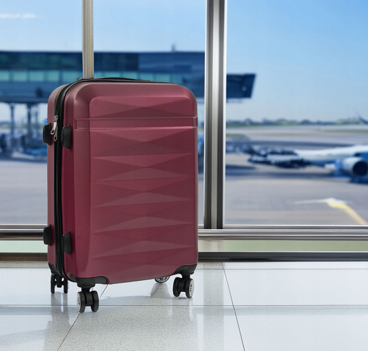 CABIN TRAVEL SUITCASE ON WHEELS 34 L ABS CARRY-ON LUGGAGE FOR AIRCRAFT Packaging status original