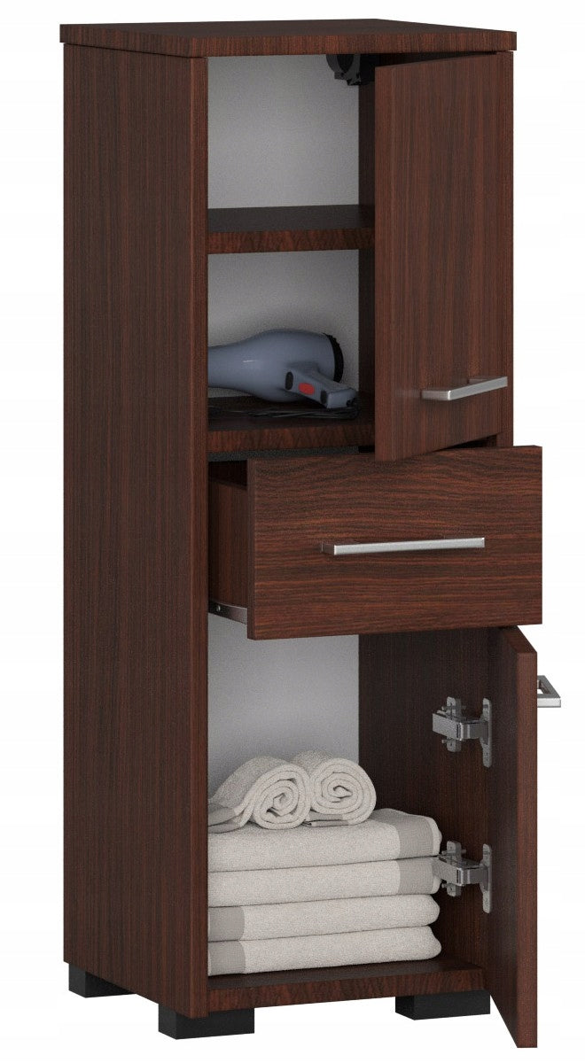 CABINET BATHROOM FIN POST 30 2D 1SZ 85cm PK VENGE Furniture color wenge