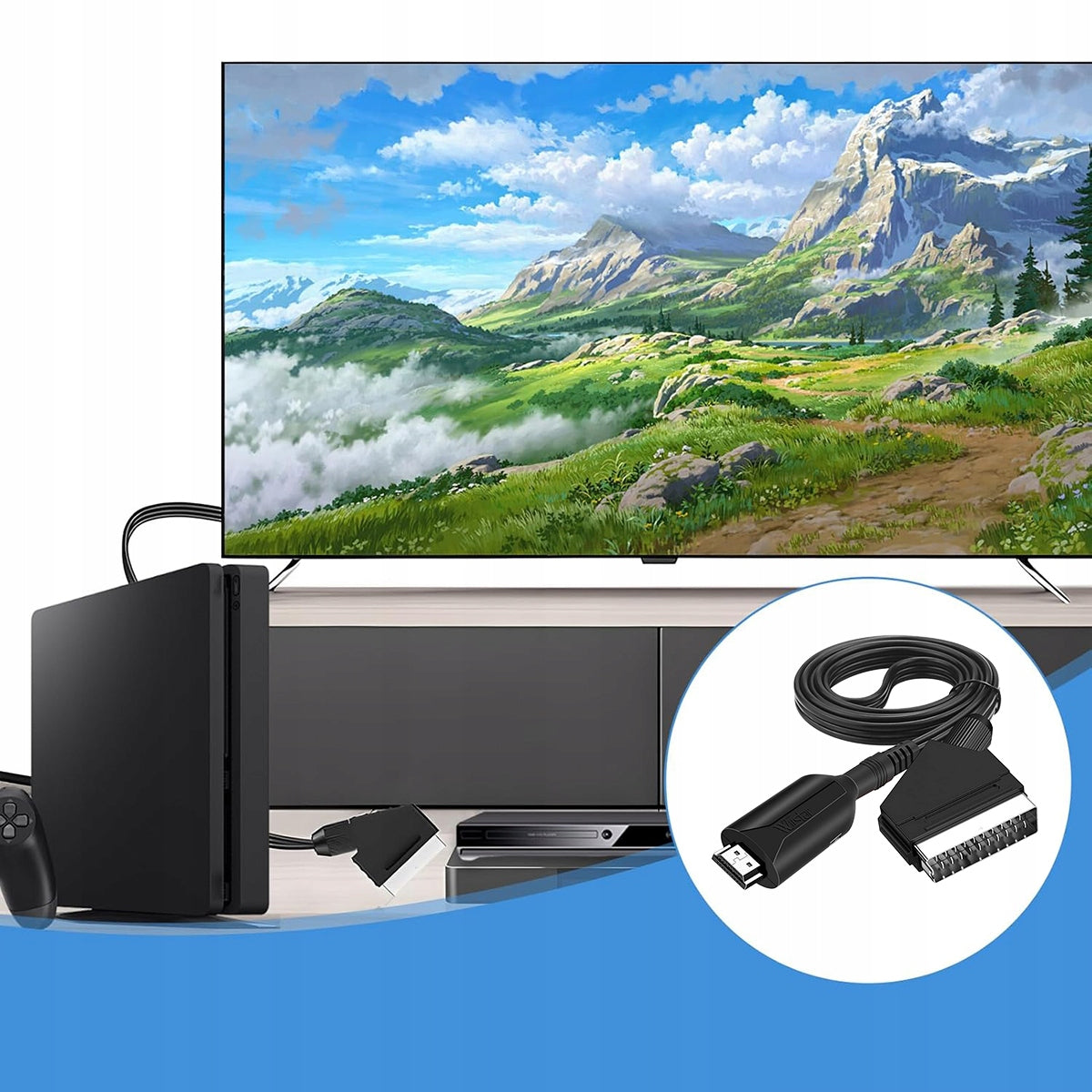 CABLE ADAPTER CONVERTER FROM HDMI TO SCART 1080P ADAPTER TV Model 8581704917839