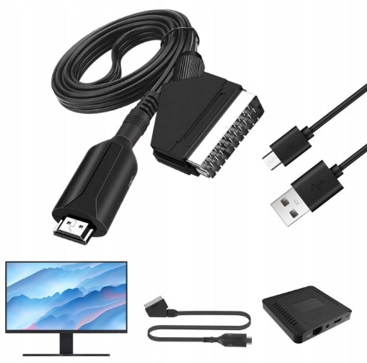 CABLE ADAPTER CONVERTER with EURO HDMI to SCART 1080p ADAPTER TV Manufacturer code KOUSICOOE100285