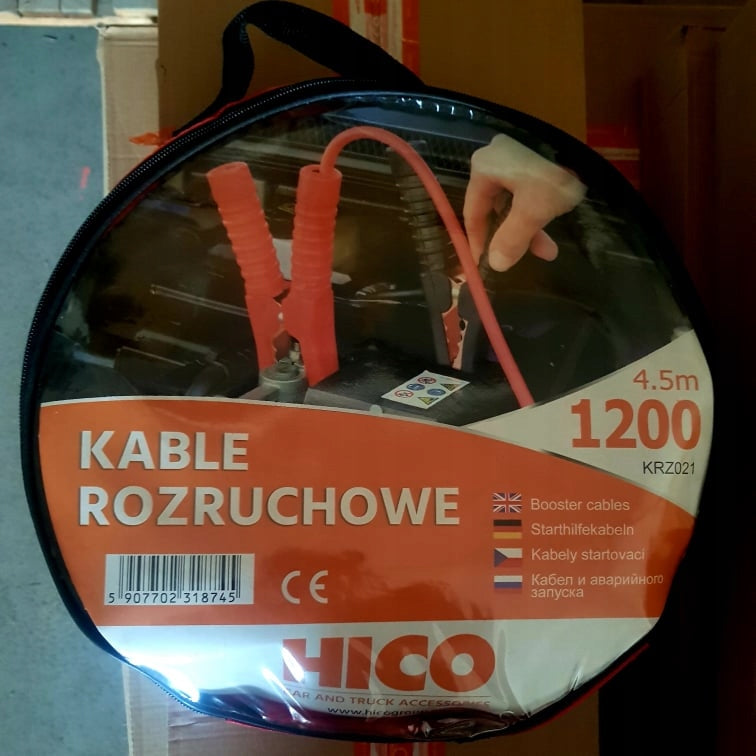 CABLES JUMPER CABLES 1200A 4,5M SOLID HIGH QUALITY + COVER Manufacturer's catalog number KRZ021