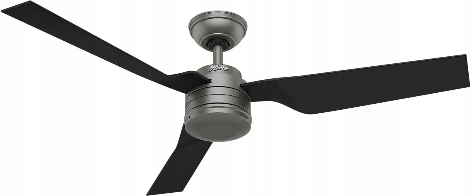 CABO FRIO Ceiling Fan Black - 132cm | 2 Rotation Directions, Hunter