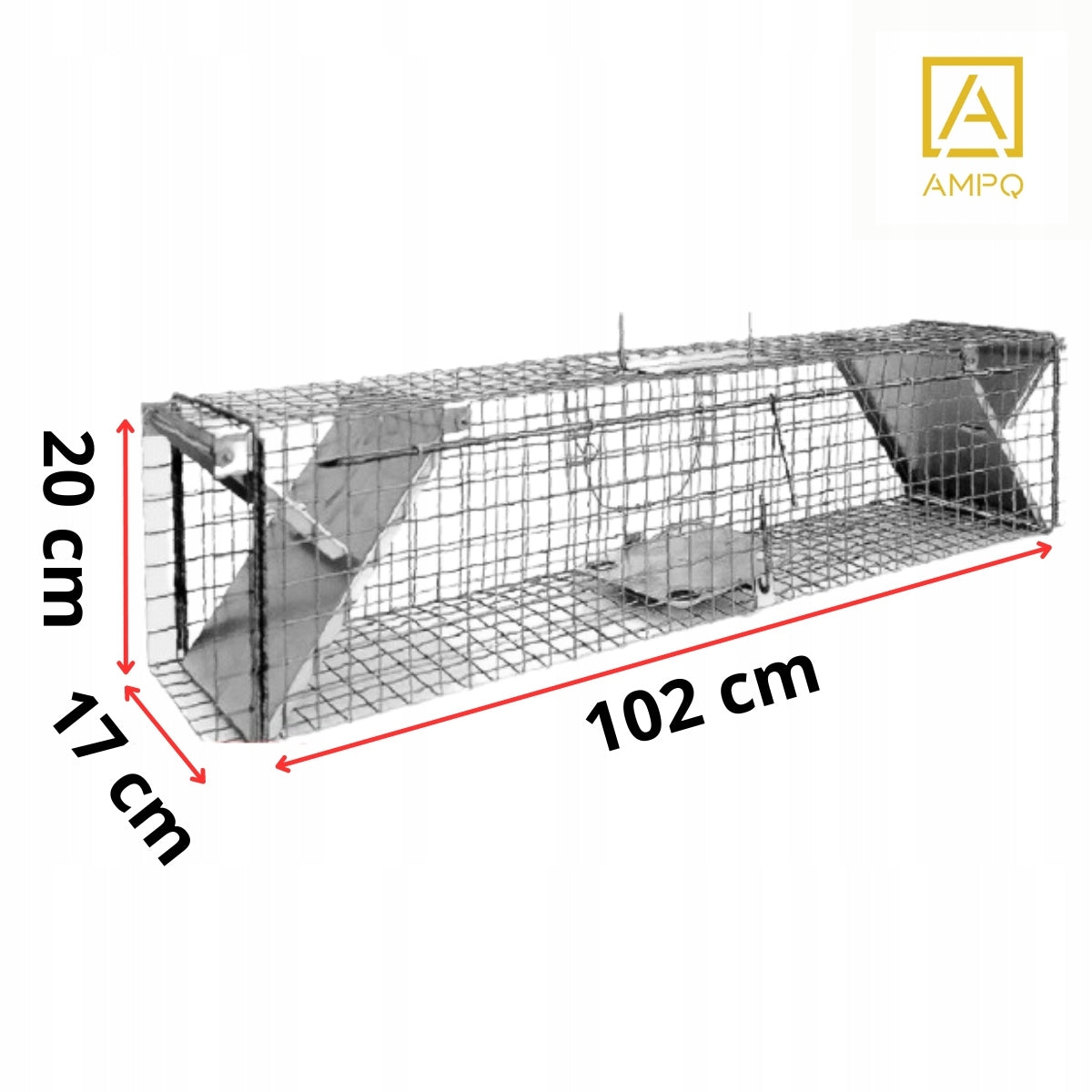 CAGE LIVETRAP FOR MARTENS WEASELS RATS 102x17x20 Packaging status original