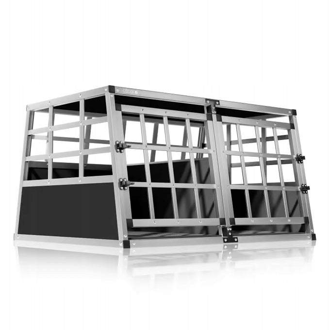 CAGE TRANSPORTER FOR DOG ALUMINUM 89x70x51cm