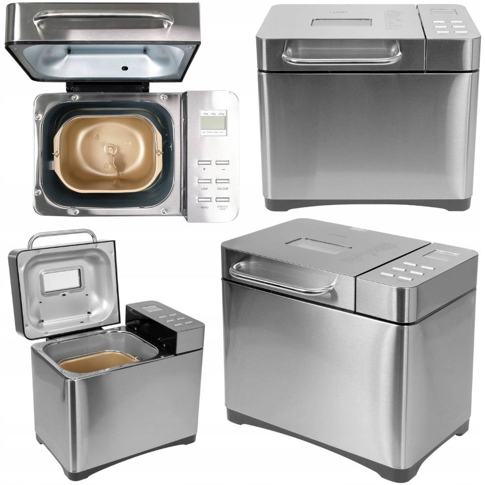 CAKE BREAD MAKER 710W 19 PROGRAMS LUND 68033 silver grey