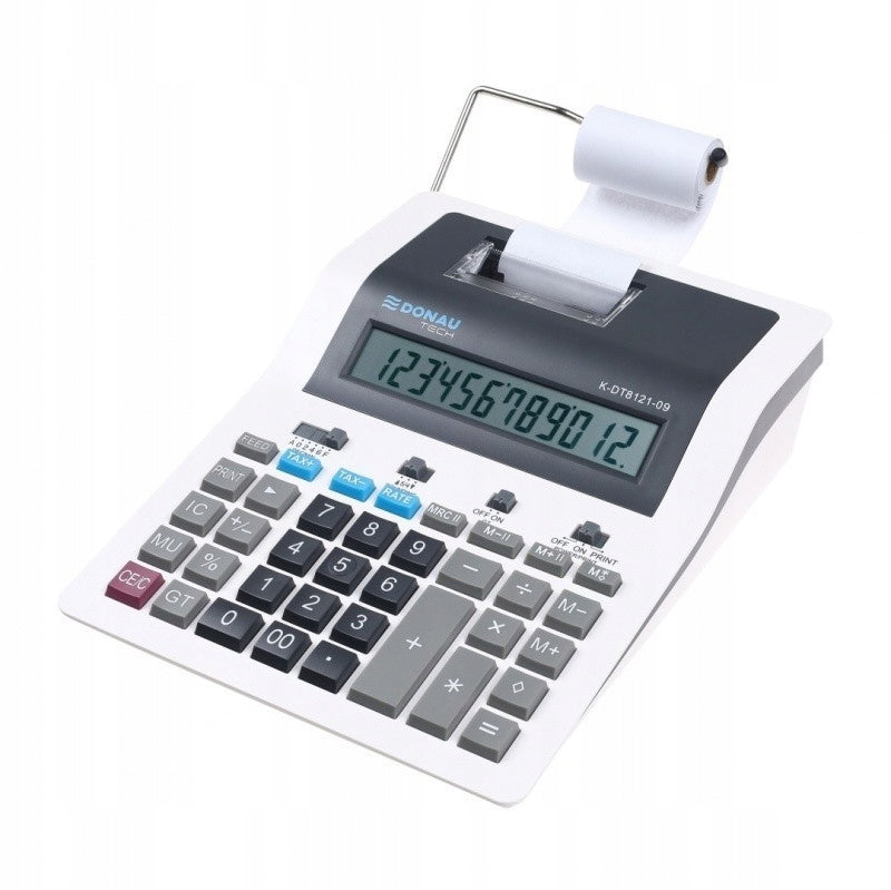 CALCULATOR WITH PRINTING FUNCTION, Donau Tech K-DT8121-09, 12 digital Manufacturer code K-DT8121-09