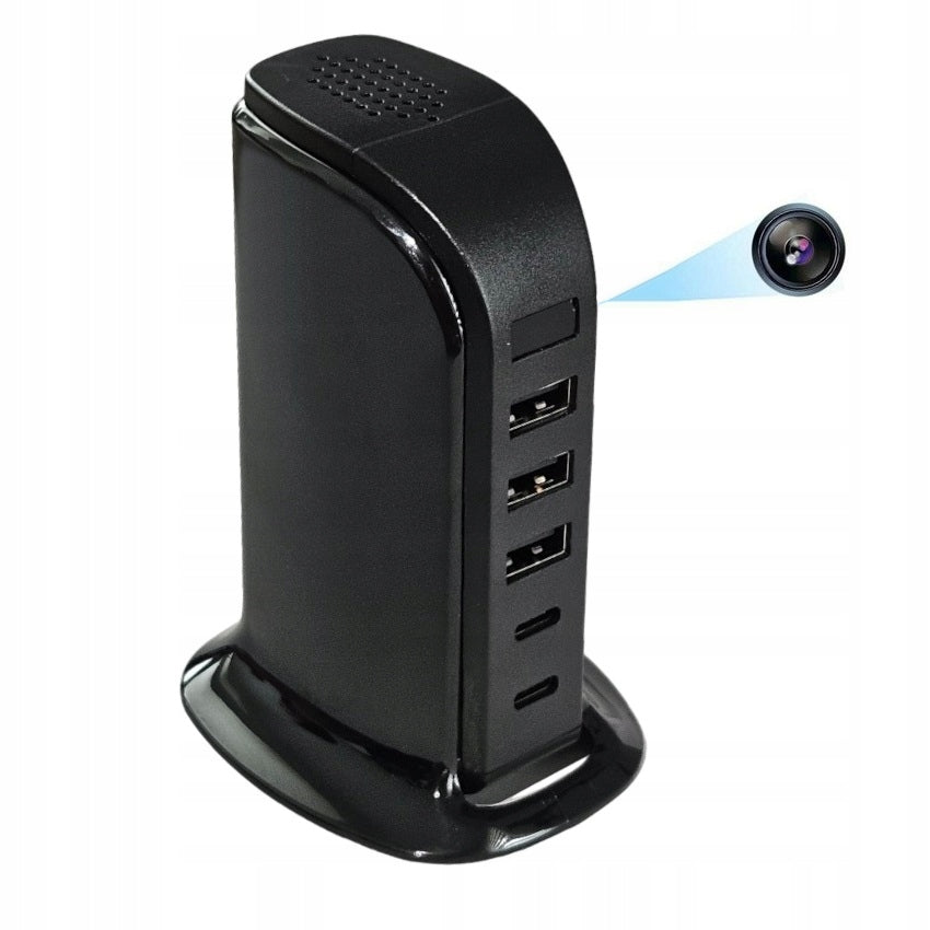 CAMERA CHARGER 3xUSB 2xType C HIDDEN SPY FULL HD WIFI